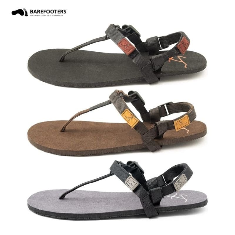 chanclas minimalistas pies sucios de colores